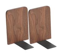 PERSELOSO 2piezas Sujetalibros Decorativos Madera Organizadores De para Oficina y Hogar