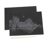 PERSELOSO 2piezas Tarjetas De Papel Rasca y GANA De Diseño De Ciudad Brillantes para Manualidades Creativas y