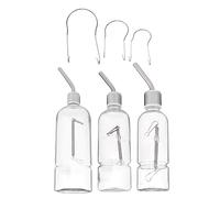 PERSELOSO 3 Piezas Bebedero Automático para Mascotas Alimentación Dispensador De Agua Depósito De Agua Alimentador De Hámster Moderno Botella De Agua De Hámster Acero Inoxidable Plata