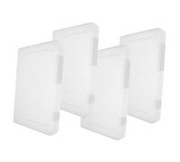 PERSELOSO 4 Piezas Caja de Almacenamiento de Transparente Organizador Multifuncional para Oficina y Hogar Portátil y Práctico para Archivos Contratos y Recetas