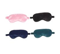 PERSELOSO 4 piezas Máscara de de Seda para Ojos Suave y Transpirable para y Descanso Casa y Bloqueo de Luz Negro Verde Rosa Azul Marino
