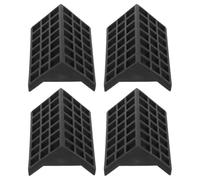 PERSELOSO 4 Piezas Protector de Esquina para Mesa de Tenis de Plástico Negro Funda Rinconera Interiores y Prolongar Vida Útil