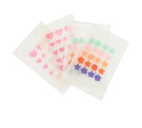 PERSELOSO 4hojas Parche Hidrocoloide Para Acné De Parches Faciales Coloridos Sticker Removible Para Espinillas y Manchas Comodidad y Eficiencia Cuidado Piel