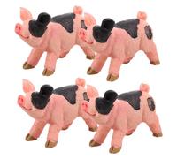 PERSELOSO 4piezas Figuritas De Cerdo Miniatura Realistas Resina De Decoración para Oficinas y Casas Souvenirs Adorables para Amantes Animales y Coleccionistas
