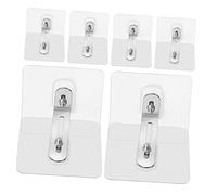 PERSELOSO 6 piezas Anclajes Adhesivos para Muebles Fijación de Seguridad Sin Taladro Antivuelco para Protección Infantil