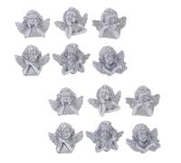 PERSELOSO Adornos de Resina en Forma de Ángel 60 Piezas, Accesorios DIY para Manualidades, Charm Artesanal para Decoración de Fundas de Teléfono, Color Plateado, Kit Estilo Aleatorio