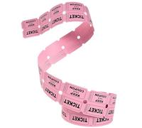 PERSELOSO Boletos para Rifa Rosa 1000 Pcs, Entradas para Fiestas y Eventos, Papel Numerado para Sorteo, Adecuado para Carnaval, Aula y Celebraciones