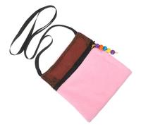PERSELOSO Bolsa de Transporte para Ratas y Hámsteres de Algodón Transpirable, Tamaño Pequeño, Color Rosa Claro, Correa Hombro, Adecuado para Viajes y Excursiones Mascotas Pequeñas