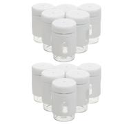 PERSELOSO Botellas de Vidrio para Medicina 5ml con Tapón Hermético y Cubierta Protectora, 30 Piezas para Almacenamiento Seguro y Transporte en Procesos de Belleza