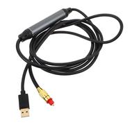 PERSELOSO Cable Alargador de Audio Óptico Digital USB a Fibra Óptica Transferencia Digital, Material Plástico Negro, Adecuado para Sistemas de Sonido y Home Cinema