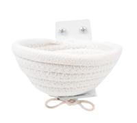 PERSELOSO Caja de Cría de Aves Colgante Cuerda de Algodón Beige, Resistente al Desgaste Alta Dureza para Pájaros en Casa o Tienda de Mascotas