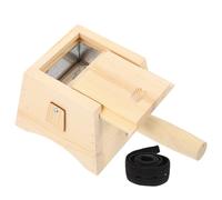 PERSELOSO Caja de Moxibustión de Resina Amarilla para Masaje Corporal, Superficie Lisa sin Rebabas, Adecuado para Masaje en Cuello y Abdomen, Complemento para Medicina Tradicional