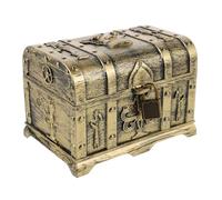 PERSELOSO Cofre Del Egipcio Para Niño Niña Caja De Juguete De Monedas Doradas Vintage Para Fiestas De Piratas y Aprendizaje Educativo Antiguo Egipto Estimula La Imaginación y Realismo