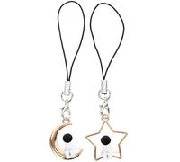 PERSELOSO Colgantes Decorativos para Teléfono 2 Piezas Diseño de Astronauta y Estrella, Tamaño Pequeño, Ligeros y Duraderos, Accesorios para Colgar Móvil Ideales para Decorar y Personalizar