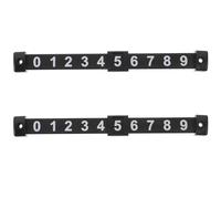 PERSELOSO Contadores de Puntuación Material PP Práctico y Fácil de Identificar 2 Piezas para Futbolín de Mesa en Color Negro Accesorio Adecuado para