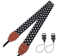 PERSELOSO Correa Ajustable para Cámara Réflex Negra, Correa de Hombro Cómoda y Resistente para Uso en Fotografía, Bandolera Multifuncional para Transportar Cámaras Digitales y DSLR