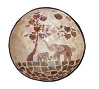 PERSELOSO Cuenco Decorativo de Cáscara Natural Artesanal, Multifuncional para Dulces y Bocadillos, Tamaño Pequeño, Contenedor Natural para Llaves y Snacks, Adecuado para Decoración del