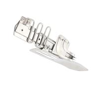 PERSELOSO Dispositivo de Bordeado para Máquina de Coser Overlock, Plegadora en Ángulo Recto de 2,2 Cm, Herramienta de Encuadernación Resistente para Manualidades y Costura, Accesorio