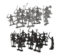 PERSELOSO Figuras de Acción de Plástico de Soldados Medievales Juego de 60 Detalles Realistas y Resistentes para Juego de Simulación y Decoraciones de Tartas