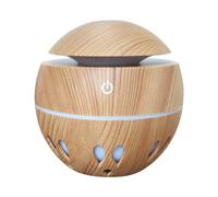 PERSELOSO Humidificador de Aire Doméstico Luz Nocturna Led, Difusor de Aromaterapia Ultrasónico, Diseño Madera Clara, Silencioso, para Hogar, Oficina y Habitación, Humidificador de Gran