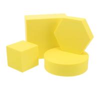 PERSELOSO Juego de 4 Cubos geométricos para fotografía, Accesorios de Fondo de Espuma para fotografía de labiales, Joyas, cosméticos, Herramientas de Maquillaje y Alimentos - Accesorios de