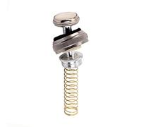 PERSELOSO Juego de Reparación con Resorte para Trompeta 6 Piezas con Botón de Dedo y Tapa Metálica Color Plata, Fácil de Transportar y Usar, Accesorios para Trompeta