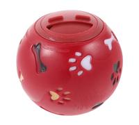 PERSELOSO Juguete para Perros Fugas De Comida Bola Creativa Educativa Material Seguro Tamaño Pequeño Color Rojo para Entrenamiento y Desarrollo De Inteligencia Canina