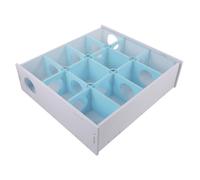 PERSELOSO Laberinto de Madera para Hámster Túnel de Laberinto Juguete de Madera Tamaño Pequeño Color Azul Claro para Mascotas Pequeñas Diversión y Ejercicio