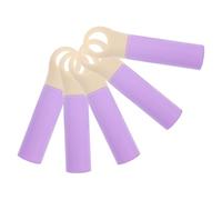 PERSELOSO Mango de Trapeador Comercial 22 Mm Diámetro Interior, Recambio de Mango para Escoba y Fregona, Plástico Resistente Color Lavanda, 5 Piezas para Limpieza Doméstica y Profesional