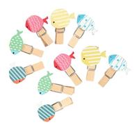 PERSELOSO Mini Resistentes Que Sujetan Firmemente 50 de Madera para Diseño de Tropicales para de Banners y Tarjetas
