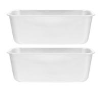 PERSELOSO Molde para Pastel Cuadrado 2 Piezas de Aleación de Aluminio, Molde para Pan Casero y Pudín, Bandeja para Hornear Superficie Lisa, Reutilizable y Fácil de Limpiar, Utensilio