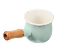 PERSELOSO Olla Mini Esmaltada Cacerola Leche Multifunción Antiadherente para Cocina y Salsas con Mango Ergonómico Resistente al Calor Color Aleatorio Color Aleatorio