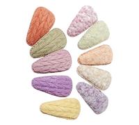 PERSELOSO Pasadores Para Niños y Pinzas Pelo De Niña, 10 Piezas De Horquillas Forma De Gota De Agua Multicolor, Accesorios Seguros y Decorativos Cabello, Uso Diario y Fiestas Infantiles