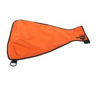 PERSELOSO Pet Dog Raincoat para Exterior Protector De Pecho y Vientre Abrigo Ajustable para Perros y Cachorros Color Naranja Talla para Días Lluviosos
