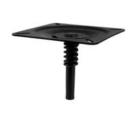 PERSELOSO Placa Giratoria Cuadrada para Asiento de Barco Negro, Alta Rigidez y Fácil Reemplazo, Compatible Cabinas de Pasajeros y Barcos de Pesca