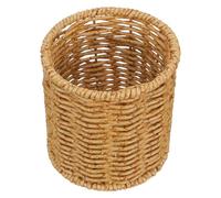 PERSELOSO Porta Cubiertos de Cocina Estilo Bohemio Estructura Ventilada y Diseño Elegante, Soporte Redondo para Palillos y Utensilios en Plástico y Hierro, Adecuado para Hogares Ocupados