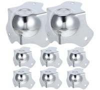 PERSELOSO Protector Esquinas Muebles Instalación Fácil Metálico de Hierro Forma de Bola, 8 Piezas y Diseño Estético en Color Plata para Mesas y Equipos en Hogares
