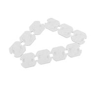PERSELOSO Protectores de Enchufes de Seguridad para Niños, 10 Piezas, Material Abs Blanco, Previenen Descargas Eléctricas Accidentales y Cumplen Normas Europeas