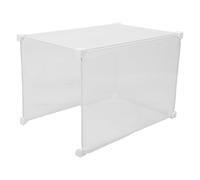 PERSELOSO Protectores para arenero de Gato, Cerco Transparente antisalpicaduras, Protector de Lados Altos Reutilizable para Entrenamiento de Gatitos en el baño, 17.5x11.5x11.5.