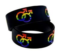 PERSELOSO Pulsera de Silicona Símbolo de Género para Hombres y Mujeres, 2 Piezas Flexibles Uso Prolongado, Adecuado para Fiestas de Orgullo y Graduaciones