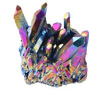 PERSELOSO Racimo De Cristal Natural Con Recubrimiento Colorido Adorno De Escritorio Para Decoración Del Hogar Colección De Cristales Para Chakra y Festividades Incluye Única De Estilo Aleato