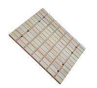 PERSELOSO Rascador De Madera Natural para Hámster Diseño De Ranuras para Afilar Uñas Jaulas De Mascotas Juguete y Práctico Beige