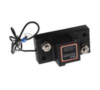 PERSELOSO Relé Aislador de Batería Relé de Batería Doble para Motocicleta y Kart, Abs Negro, 50a Máx., 70a Pico, Controlador Inteligente de Gestión de Voltaje para Atv y Coche