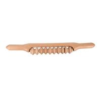 PERSELOSO Rodillo de Masaje Terapéutico para Zona Superior y Músculos, Palo Manual Beige para Aumentar Flexibilidad y Ejercicio Muscular en Bailarines y Deportistas
