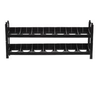 PERSELOSO Soporte Organizador para Pintura Acrílica 2 Piezas, Estante Plástico 7 Compartimentos, Almacenamiento para Botellas de Pigmento y Manualidades, Adecuado para Taller y Escuela