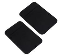 PERSELOSO Soportes Adhesivos para Tarjetas Móviles 2 Piezas, Funda Elástica Negra, Tarjetero Adhesivo para Teléfono, Bolsillo para Tarjetas de Crédito y Documentos, Compatible Mayoría