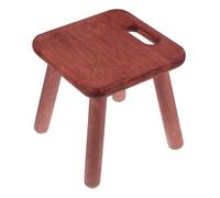 PERSELOSO Taburete Pequeño de Madera con Asas para Cocina y Baño, Taburete Portátil con Bordes Lisos y Montaje Fácil para Niños y Adultos