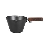 PERSELOSO Taza Dosificadora de Espresso con Mango de Madera y Acero Inoxidable 304, Capacidad 4 Oz, Fácil de Limpiar, Portátil para Café en Casa o Cafetería