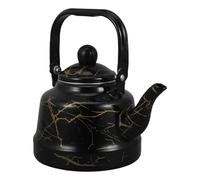 PERSELOSO Tetera de Esmalte Retro de 1.7l con Filtro y Asa Antideslizante, Hervidor de Agua Resistente al Calor Adecuado para Camping y Restaurantes