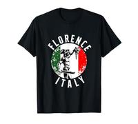 Perseo con Medusa Cabeza Vintage Florencia Italia Viajes Camiseta